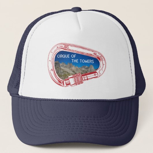 シルクオブザタワーズカラビナー登山 キャップ (正面)