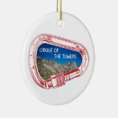 シルクオブザタワーズカラビナー登山 セラミックオーナメント (右)