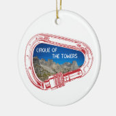 シルクオブザタワーズカラビナー登山 セラミックオーナメント (左)