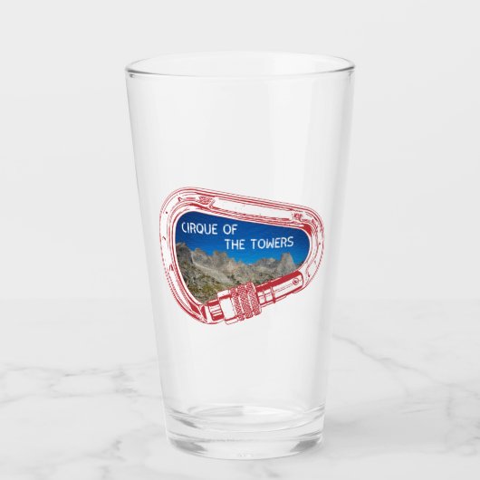 シルクオブザタワーズカラビナー登山 タンブラーグラス (正面)