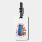 シルクオブザタワーズカラビナー登山 ラゲッジタグ (正面縦)