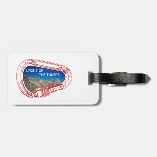 シルクオブザタワーズカラビナー登山 ラゲッジタグ (裏面横)
