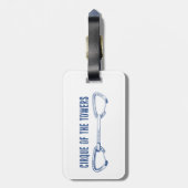 シルクオブザタワーズクイックドロー登山 ラゲッジタグ (裏面縦)