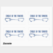 シルクオブザタワーズクイックドロー登山 長方形シール (シート)