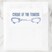 シルクオブザタワーズクイックドロー登山 長方形シール (バッグ)