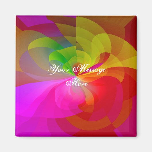 シルクカーテン花磁石 マグネット (正面)