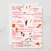 シルクカーペットテーマパステルカラー結婚式招待状 招待状 (裏面)