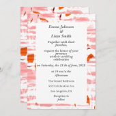 シルクカーペットテーマパステルカラー結婚式招待状 招待状 (正面/裏面)