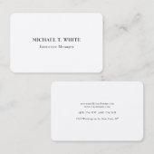 シルククラシカルミニマルプロフェッショナルエレガント 名刺 (正面/裏面)