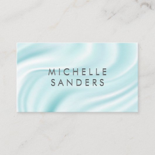 シルクグリーンドレープ 名刺 (正面)