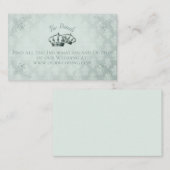 シルクダマスク結婚ズ詳細カード 名刺 (正面/裏面)