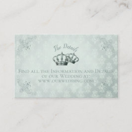 シルクダマスク結婚ズ詳細カード 名刺