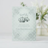 シルクダマスク – 結婚式招待状サンキューカード 出欠カード (スタンド正面)