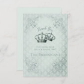 シルクダマスク – 結婚式招待状サンキューカード 出欠カード (正面/裏面)