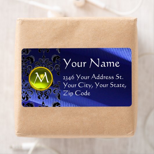 シルクダマスコジェムイエローエレクトリックブルー ラベル (インサイチュ)