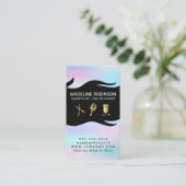 シルクドレープスタイルリストキット |ホログラフィック勾配 名刺 (スタンド正面)