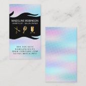 シルクドレープスタイルリストキット |ホログラフィック勾配 名刺 (正面/裏面)