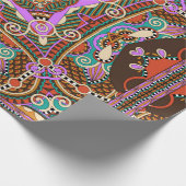 シルクネックスカーフまたはカーチーフスクエアパターンデザイン ラッピングペーパー (角)