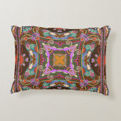 シルクネックスカーフまたはカーチ形の角型デザイン  アクセントクッション (裏面)