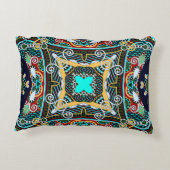 シルクネックスカーフまたはカーチ形の角型デザイン  アクセントクッション (裏面)