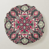 シルクネックスカーフまたはカーチ形の角型デザイン ラウンドクッション (裏面)