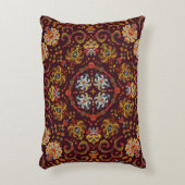 シルクネックスカーフ、東模様 アクセントクッション (正面(垂直))