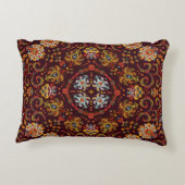 シルクネックスカーフ、東模様 アクセントクッション (裏面)