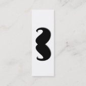 シルクハットおよび髭 スキニー名刺 (裏面)