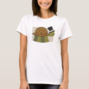 シルクハットのカメ Tシャツ