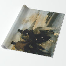 シルクハットのライダーのDecoupageポスター