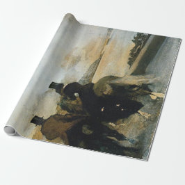 シルクハットのライダーのDecoupageポスター ラッピングペーパー