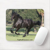 シルクハットのFriesians マウスパッド (マウス)