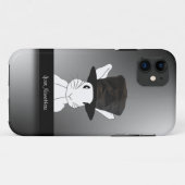 シルクハットのiPhone 5の場合の白いウサギ Case-Mate iPhoneケース (裏面(横))