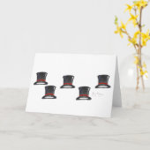 シルクハットカード カード (黄色い花)