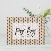 シルクハット私のページの男の子の提案カードです サンキューカード (スタンド正面)