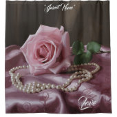 シルクバラシャワーカーテン シャワーカーテン (正面)