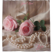 シルクバラシャワーカーテン シャワーカーテン (正面)