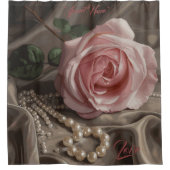 シルクバラシャワーカーテン シャワーカーテン (正面)