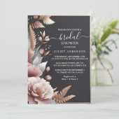 シルクピンクボホピーニーダスティバラブライダルシャワー 招待状 (スタンド正面)