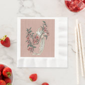 シルクピーチのロマンス 縁ありランチョンナプキン (インサイチュ)