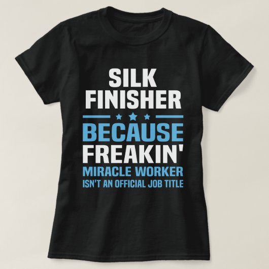 シルクフィニッシャ Tシャツ (デザイン正面)