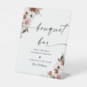 シルクフローラブライダルシャワーブーケバーサイン 台座サイン (正面)