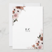 シルクフローラブライダルシャワー招待 招待状 (裏面)