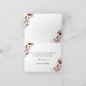 シルクフローラベビーシャワーサンキューカード サンキューカード (内部)