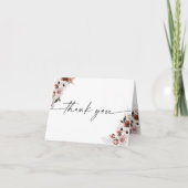 シルクフローラベビーシャワーサンキューカード サンキューカード (正面)