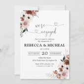 シルクフローラ我々は婚約した招待状 招待状 (正面)