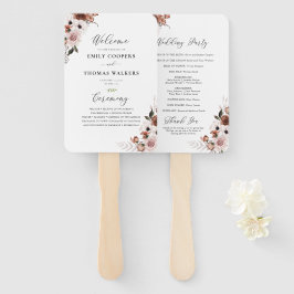 シルクフローラ結婚式 プログラムハンドファン ハンドファン