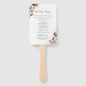 シルクフローラ結婚式 プログラムハンドファン ハンドファン (裏面)