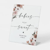 シルクフローラ赤ちゃんシャワーベビーは甘いサイン 台座サイン (正面)