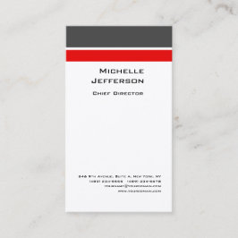 シルクプロフェッショナルグモダンレーレッドホワイト 名刺